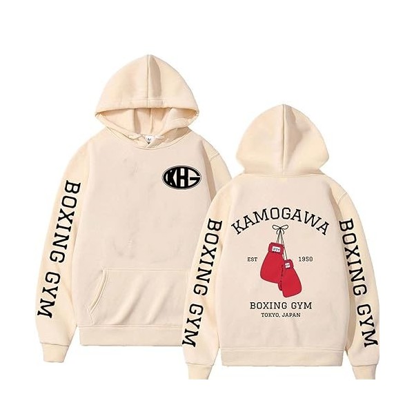 Hajime No Ippo KBG Sweat à Capuche Comic Cartoon Fist Junior Pull, Sweat-Shirt à La Mode De Grande Taille pour Lautomne Et l