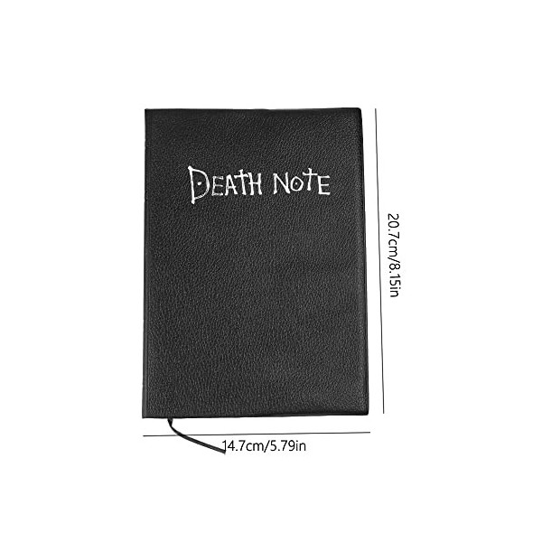Cahier Death Note, MOPOIN Anime Thème Death Note avec Collier et Stylo en Forme de Plume, Death Note Notebook pour Cosplay l