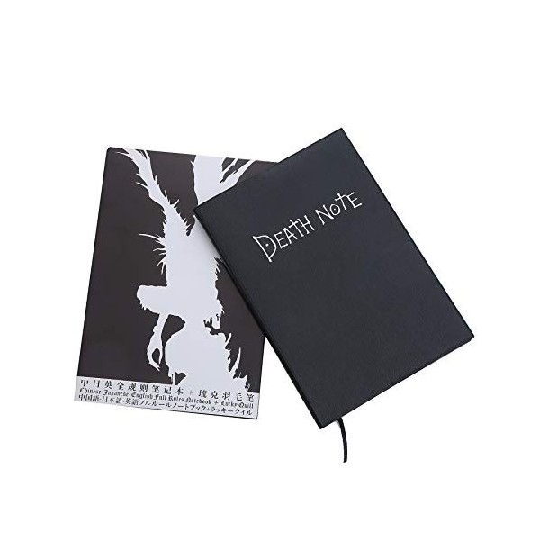 Boxcute Death Note Carnet de notes avec plume - Thème Anime Mort Note