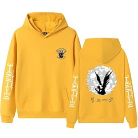 Death Note Sweat À Capuche Anime Cosplay Costume Ryuk Yagami Light Pull À Manches Longues Sweat Veste Manteau pour Femmes Hom