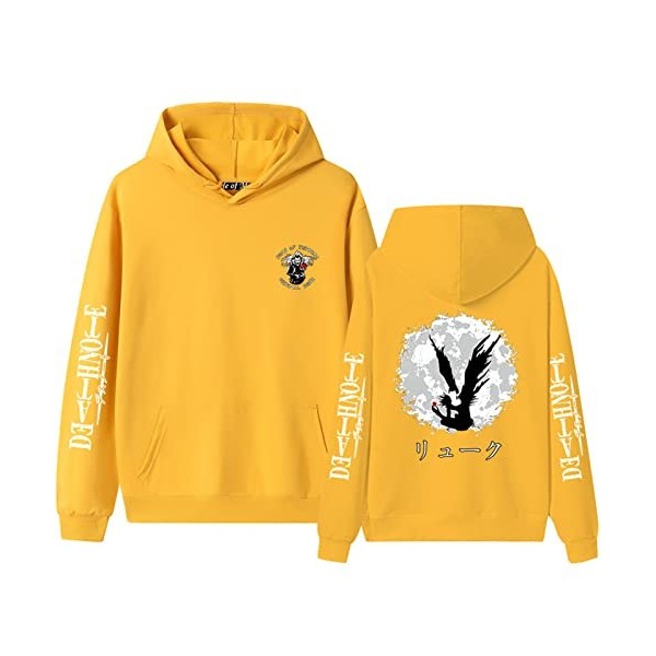 Death Note Sweat À Capuche Anime Cosplay Costume Ryuk Yagami Light Pull À Manches Longues Sweat Veste Manteau pour Femmes Hom