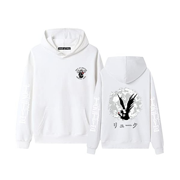 Death Note Sweat À Capuche Anime Cosplay Costume Ryuk Yagami Light Pull À Manches Longues Sweat Veste Manteau pour Femmes Hom
