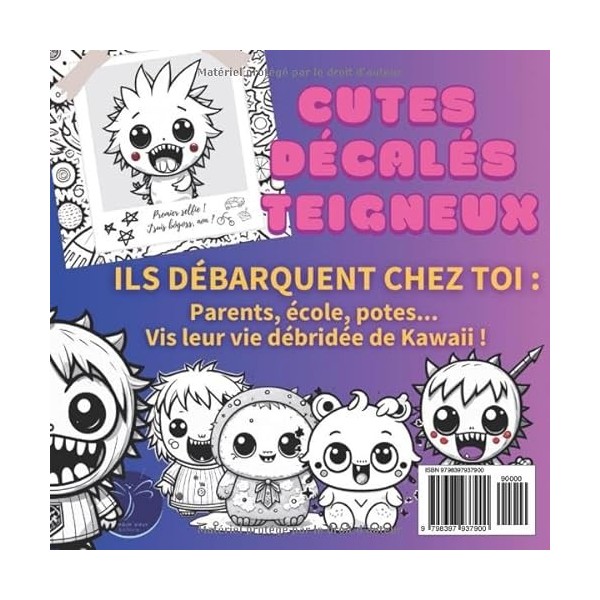 Livre de coloriages Kawaii Badass : Mignons mais très méchants ! 50 mangas à colorier, cutes, teigneux et carrément freaky: P