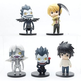 Xinchangda Lot de 5 figurines daction Death Note - Mini figurines en PVC - Cadeau danniversaire pour enfants, 10 cm
