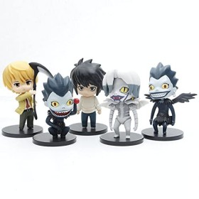 Xinchangda Lot de 5 figurines daction Death Note - Mini figurines en PVC - Cadeau danniversaire pour enfants, 10 cm