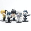Xinchangda Lot de 5 figurines daction Death Note - Mini figurines en PVC - Cadeau danniversaire pour enfants, 10 cm