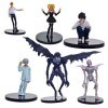 Death Note Lot de 6 figurines daction Anime Q Version Statues à collectionner Personnage de dessin animé Figurine Gâteau Déc