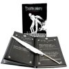 GUGUBU Death Note Cosplay Notebook with Feather Pen & L Necklace Gift Set