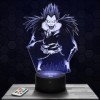 Lampe de chevet, Veilleuse Tactile Ryuk - Manga Lampe 3D LED illusion, Idée cadeau Noël anniversaire garçon et fille Lampe de