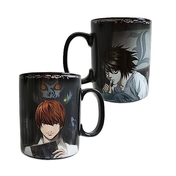 ABYSTYLE- Death Note - Mug Heat Change - 460 ML - Kira & L