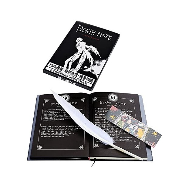 Anime Réplique Death Note Scrapbooking, Carnet Notebook, Noir