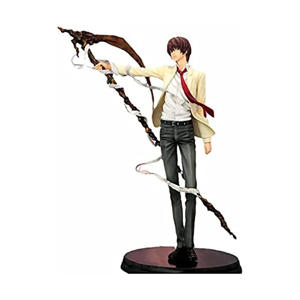 REOZIGN Death Note Figures, Yagami Light Figure Statue 27cm/10.6inch PVC Killer Kira Manga Action Figure Toys Anime Collectio