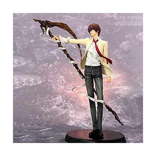 REOZIGN Death Note Figures, Yagami Light Figure Statue 27cm/10.6inch PVC Killer Kira Manga Action Figure Toys Anime Collectio