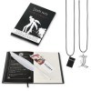 Boxcute Carnet de notes Death Note avec 2 colliers et 1 plume - Thème de la mort animée