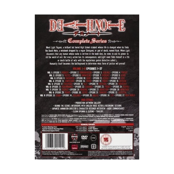 Death Note-The Complete Series 9 DVD [Edizione: Regno Unito] [Import]