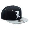ABYSTYLE - Death Note - Casquette Snapback- Noir & Gris - L