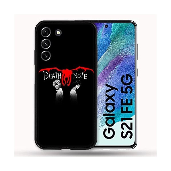 Coque pour Samsung Galaxy S21 FE / S21FE Manga Death Note Noir