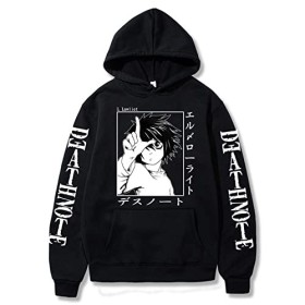 zhedu Death Note Sweats à Capuche Hoodie Boys Girls Fashion pour Enfants Hip Hop Sweats Streetwear Vêtements Dextérieur 2xs