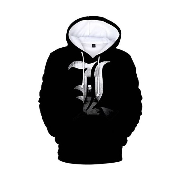 zhedu Death Note Sweat à Capuche Anime Manga 3D Imprimé Streetwear Hommes Femmes Surdimensionné Sweats À Capuche Harajuku Enf