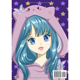 Carnet Mangas : carnet de dessin mangas, A4 100 grandes pages blanches vierges : Carnet de croquis manga dessin- Anime Carne