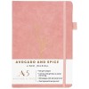 Avocado and Spice Carnet de notes A5 à couverture rigide avec coffret cadeau et sac en velours – de qualité supérieure – pour