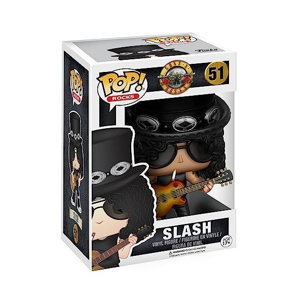 Funko Pop! Vinyl: Rocks: GNR: Slash - Guns N Roses - Figurine en Vinyle à Collectionner - Idée de Cadeau - Produits Officiel
