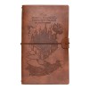Erik® - Ensemble Carnet de Voyage Harry Potter | Carnet de Notes 2 en 1 | Notebook Simili Cuir