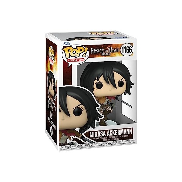 Funko Pop! Animation: Attack on Titan - Mikasa Ackerman - Figurine en Vinyle à Collectionner - Idée de Cadeau - Produits Offi