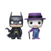 Funko Pop! Heroes: Batman - 1989 - 2 Pack Joker & Batman - Metallic - DC Comics - Exclusivité Amazon - Figurine en Vinyle