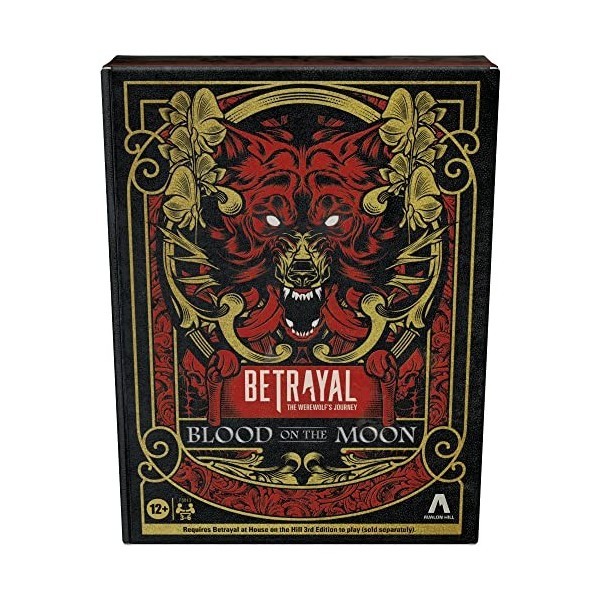 Hasbro Gaming Betrayal The Werewolfs Journey Blood on The Moon Extension de jeu de société à partir de 12 ans Nécessite Betr