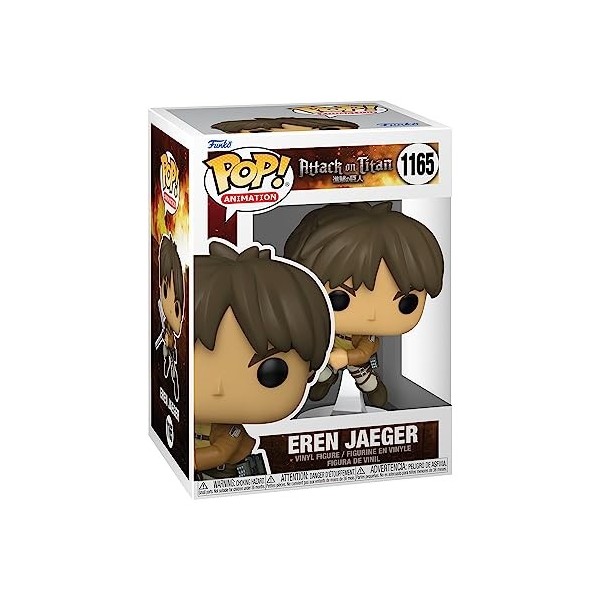 Funko Pop! Animation: Attack on Titan - Eren Jaeger Yeager - Figurine en Vinyle à Collectionner - Idée de Cadeau - Produits O