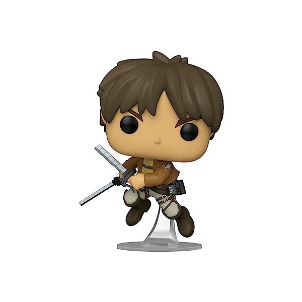 Funko Pop! Animation: Attack on Titan - Eren Jaeger Yeager - Figurine en Vinyle à Collectionner - Idée de Cadeau - Produits O