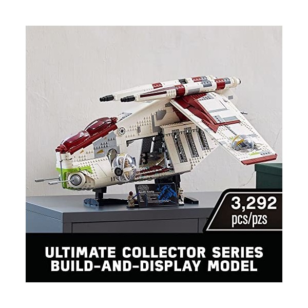 LEGO Star Wars Republic Gunship 75309 Building Kit. Cool, Ultimate Collector Series Build-and-Display Model 3,292 Pieces 