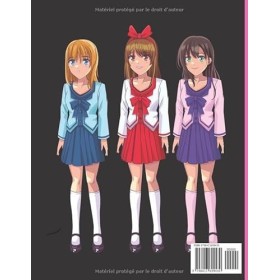 Crée ton Album MANGA: Planches vierges à compléter | Dessin kawai Création de BD Japonaise | Grand Format 21.5x28 Cm