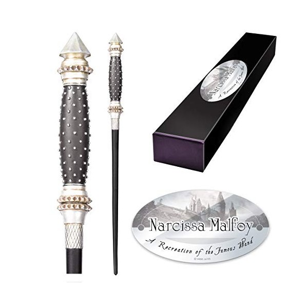 The Noble Collection - Narcissa Malfoy Character Wand - 14in 35cm Wizarding World Wand with Name Tag - Harry Potter Film Se