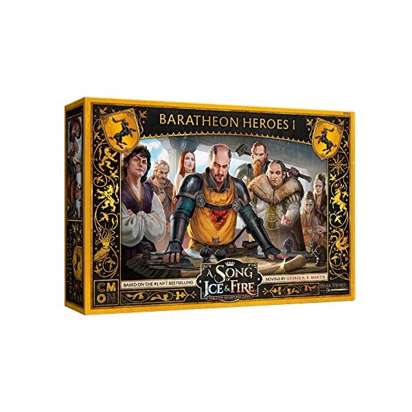 Cool Mini or Not, A Song of Ice & Fire: Baratheon Heroes I Miniature Game, Ages 14+, 2+ Players, 45 to 60 Min Playing Time