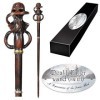 The Noble Collection - Death Eater Swirl Character Wand - 14in 35cm Wizarding World Wand with Name Tag - Harry Potter Film 