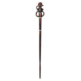 The Noble Collection - Death Eater Swirl Character Wand - 14in 35cm Wizarding World Wand with Name Tag - Harry Potter Film 