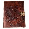 Journal Urban Leather Dungeons And Dragons Dnd Avec Fermoir Verrouillable, Pages Non Lignées, Écriture Manuscrite Et Croquis,