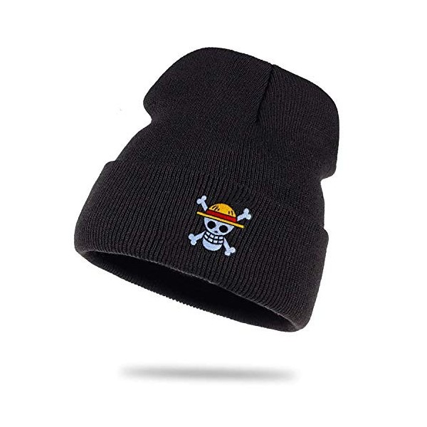 Chapeau tricoté à Volants Luffy Monkey D.Un Chapeau de Laine Chapeau dhiver Roll Cap Zoro Bonnet Marin Unisexe pièce, Tasse: