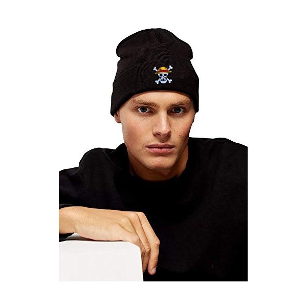 Chapeau tricoté à Volants Luffy Monkey D.Un Chapeau de Laine Chapeau dhiver Roll Cap Zoro Bonnet Marin Unisexe pièce, Tasse: