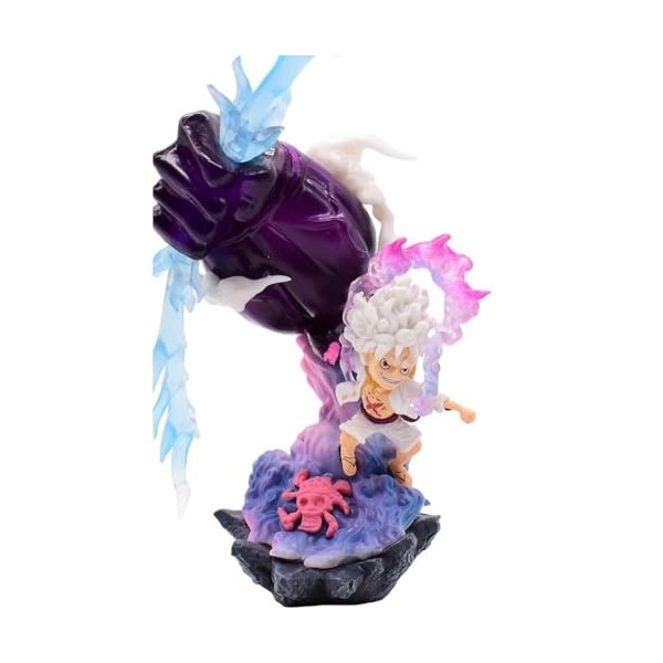 Nesloonp Figurines Anime, Ornements Anime, Figure Luffy Anime Statue, Modèle PVC, Jouets Desktop Ornements Besoin de Collecti