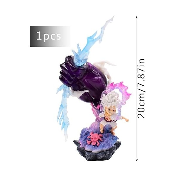 Nesloonp Figurines Anime, Ornements Anime, Figure Luffy Anime Statue, Modèle PVC, Jouets Desktop Ornements Besoin de Collecti