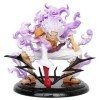 REOZIGN Luffy Gear 5 Statues de Figurines, Luffy accroupi 19 cm/7,5 Pouces, Figurine daction animée en PVC, modèle de Figuri