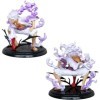 REOZIGN Luffy Gear 5 Statues de Figurines, Luffy accroupi 19 cm/7,5 Pouces, Figurine daction animée en PVC, modèle de Figuri