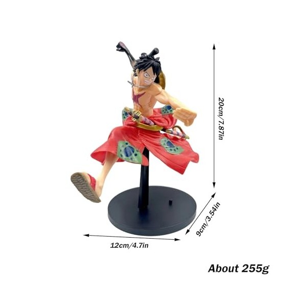 PQKL-party Figurine One Piece Luffy, One Piece Figurine, Figurine Luffy, Figurine Anime One Piece Jouet, Luffy PVC Statue Fig