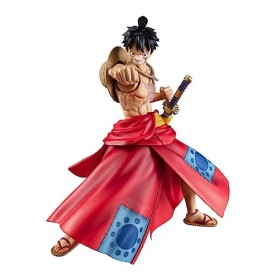 MEGAHOUSE Heroes One Piece – Luffy Taro – Figurine daction Variable – 17 cm, Mehrfarbig, Taille Unique Mixte