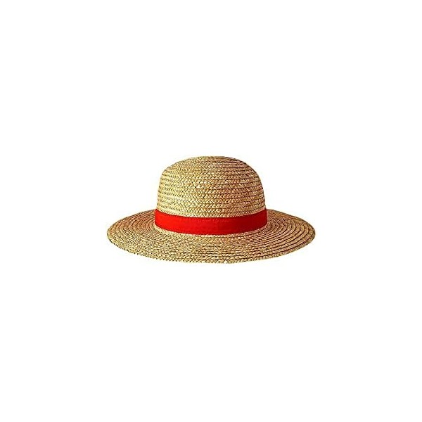 FOUTP One Piece Monkey D. Luffy Cosplay Chapeau Luffy Chapeaux Plats Cosplay Japonais Dessin Animé Accessoires Chapeau Enfant