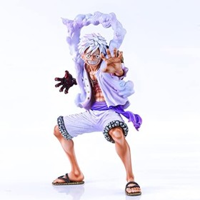 Zhongkaihua Anime Monkey D. Luffy Gear 5 Sun God Nika Form Figurine daction 20 cm Luffy Gear 2 Squatting and Pounding The Gr