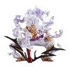 Zhongkaihua Anime Monkey D. Luffy Gear 5 Sun God Nika Form Figurine daction 20 cm Luffy Gear 2 Squatting and Pounding The Gr